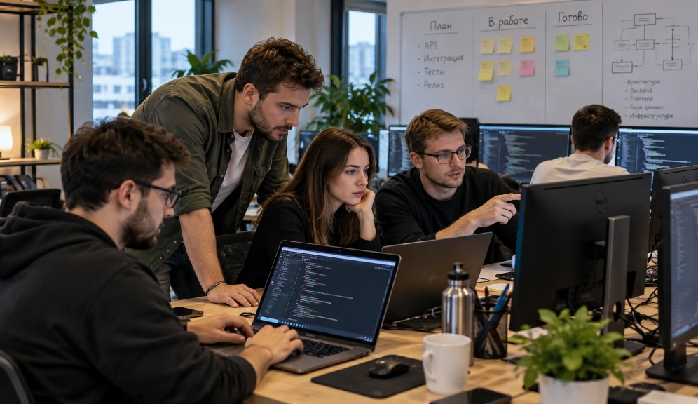 Разработчики за работой